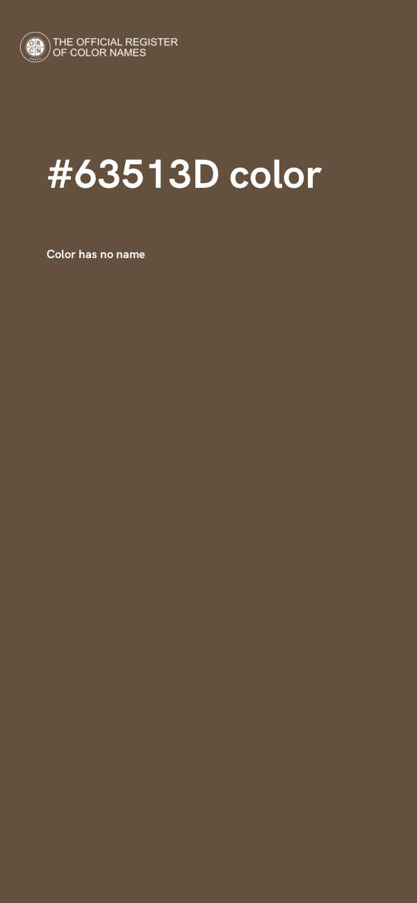 #63513D color image