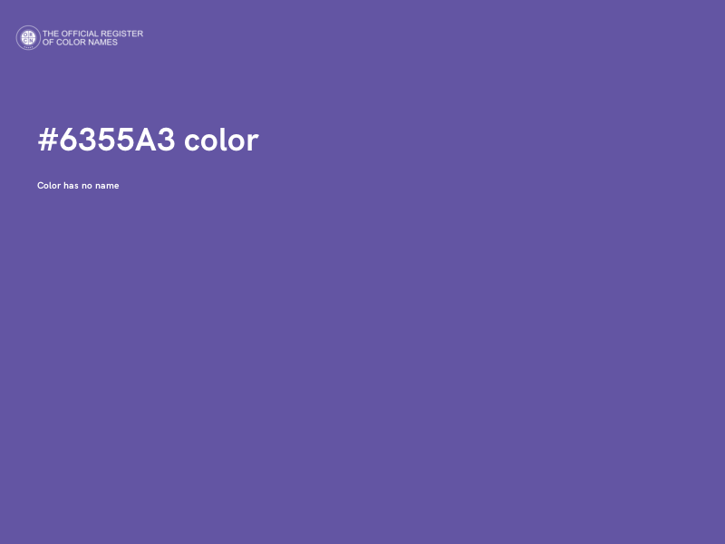 #6355A3 color image