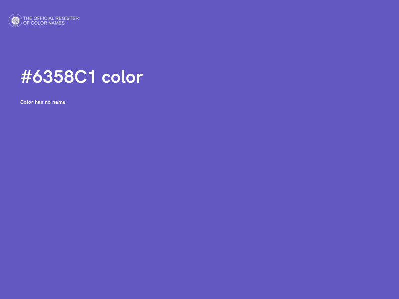 #6358C1 color image