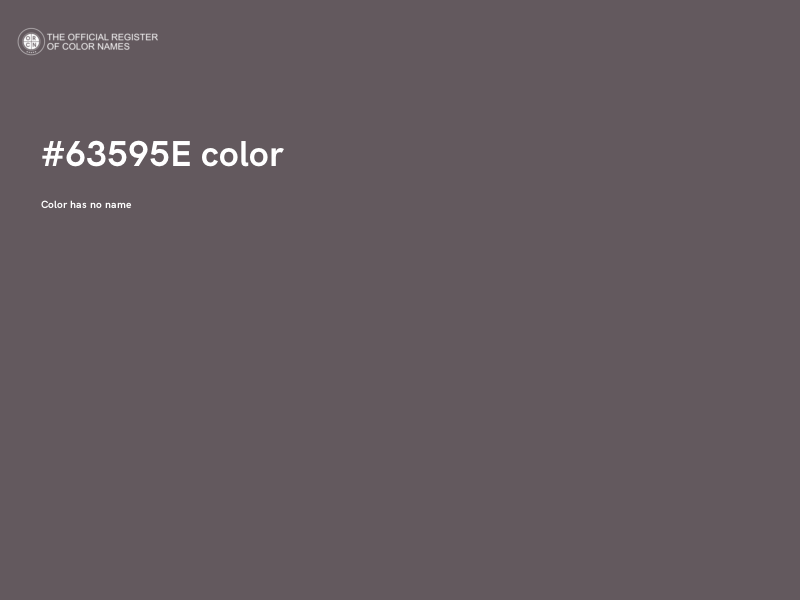 #63595E color image