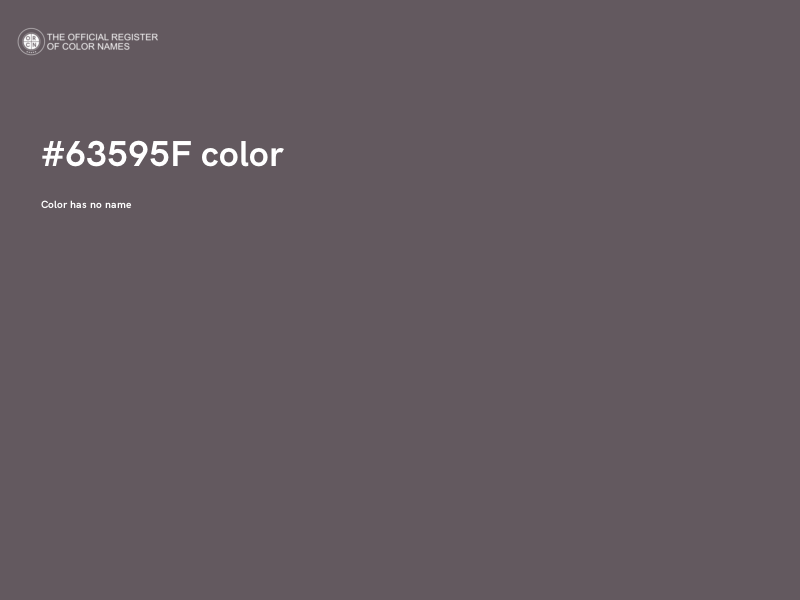 #63595F color image