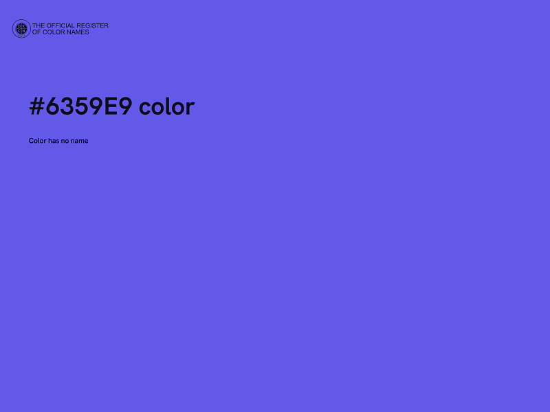 #6359E9 color image