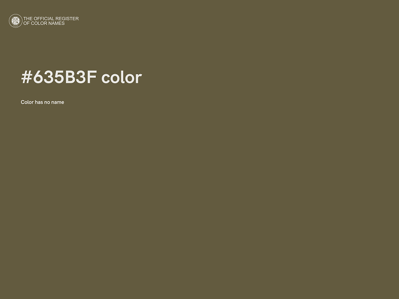 #635B3F color image