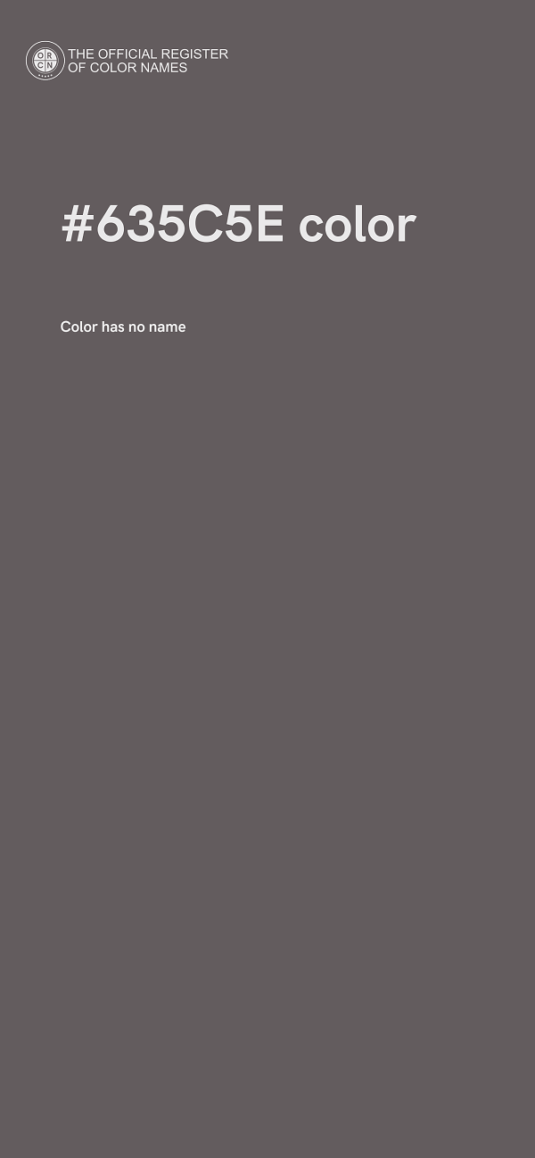 #635C5E color image