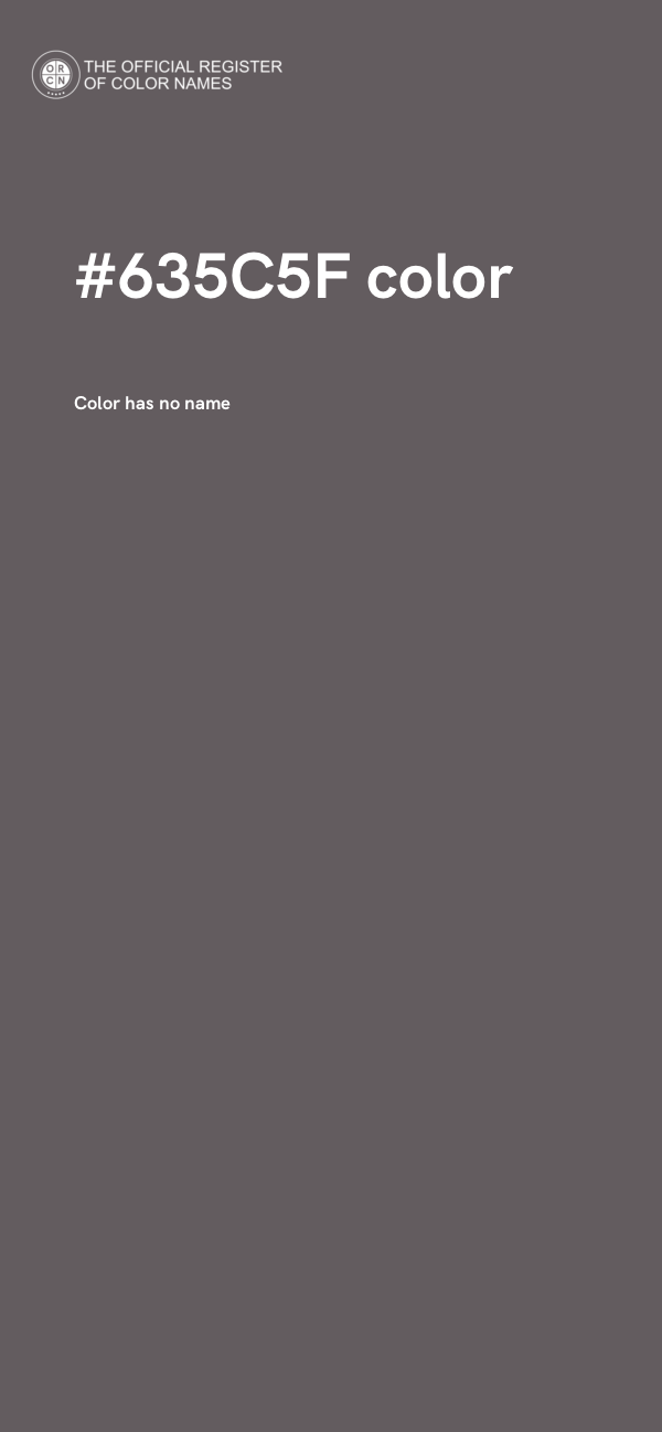 #635C5F color image