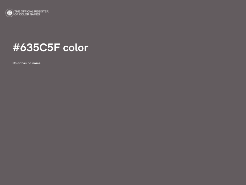 #635C5F color image