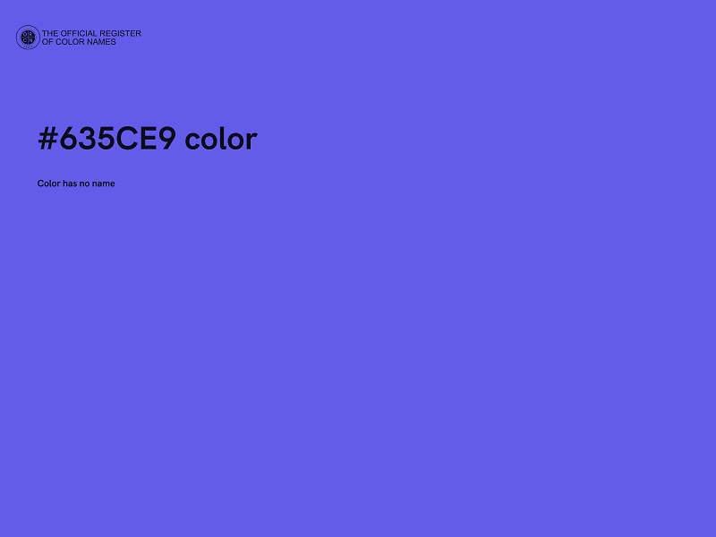 #635CE9 color image