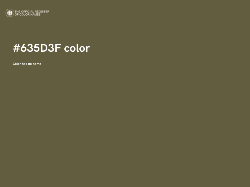 #635D3F color image