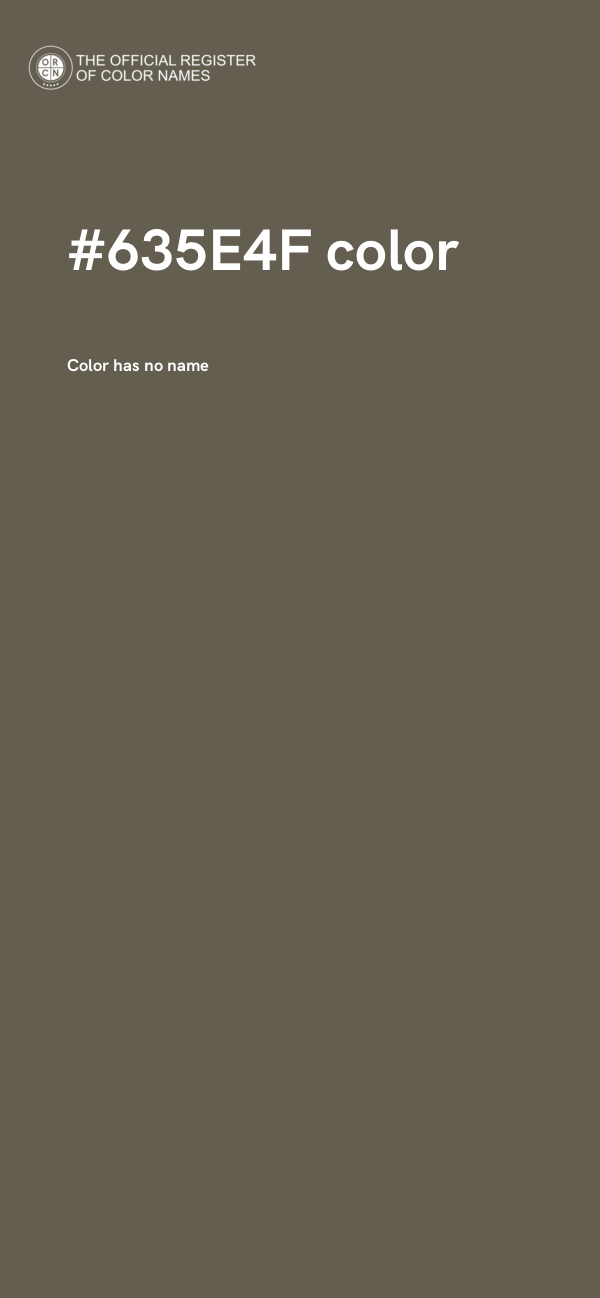 #635E4F color image