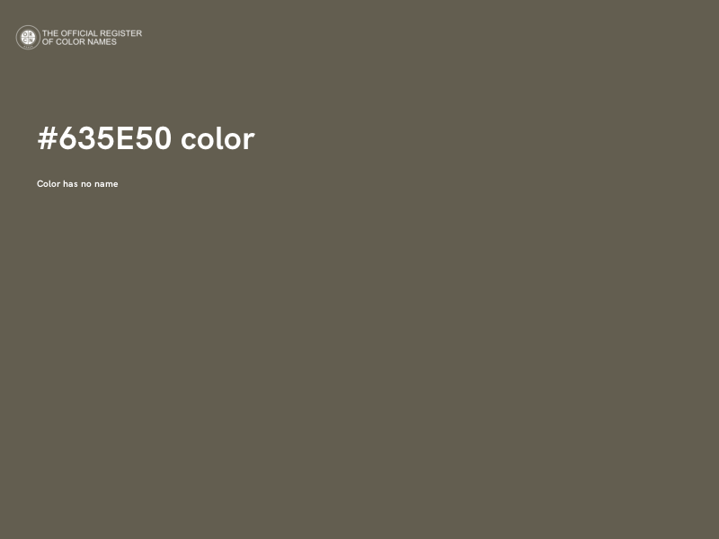 #635E50 color image