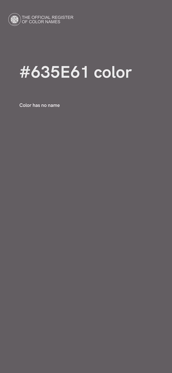 #635E61 color image