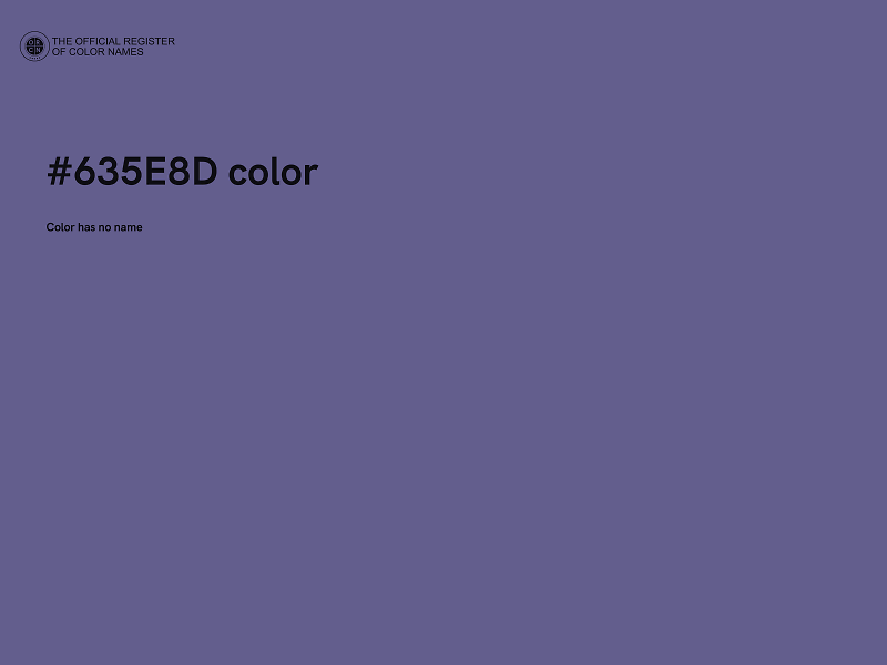 #635E8D color image