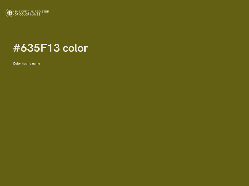 #635F13 color image