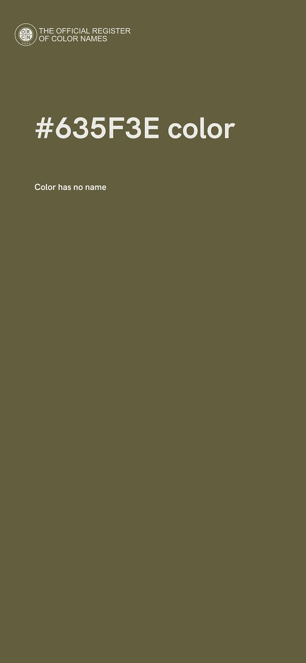 #635F3E color image