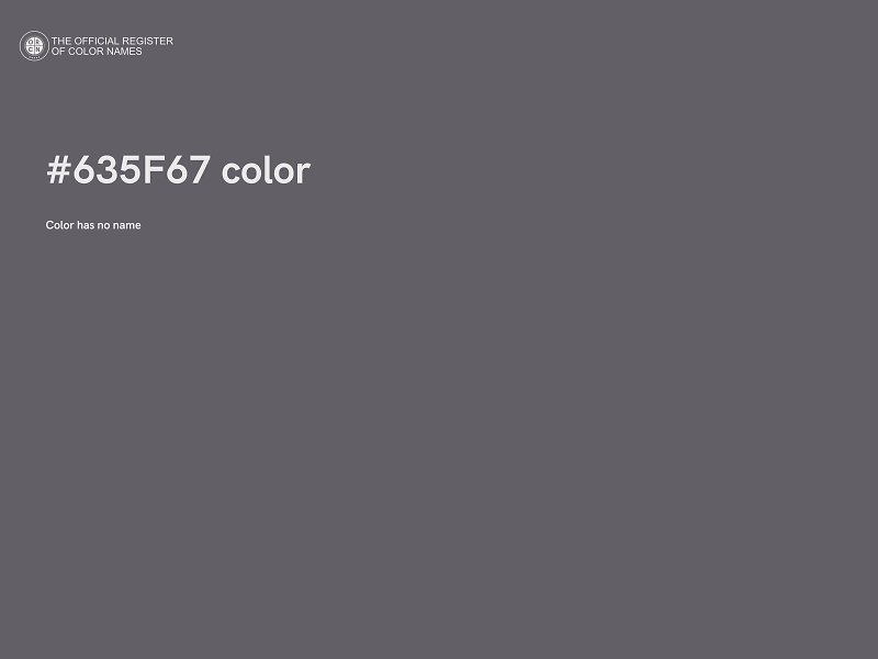 #635F67 color image