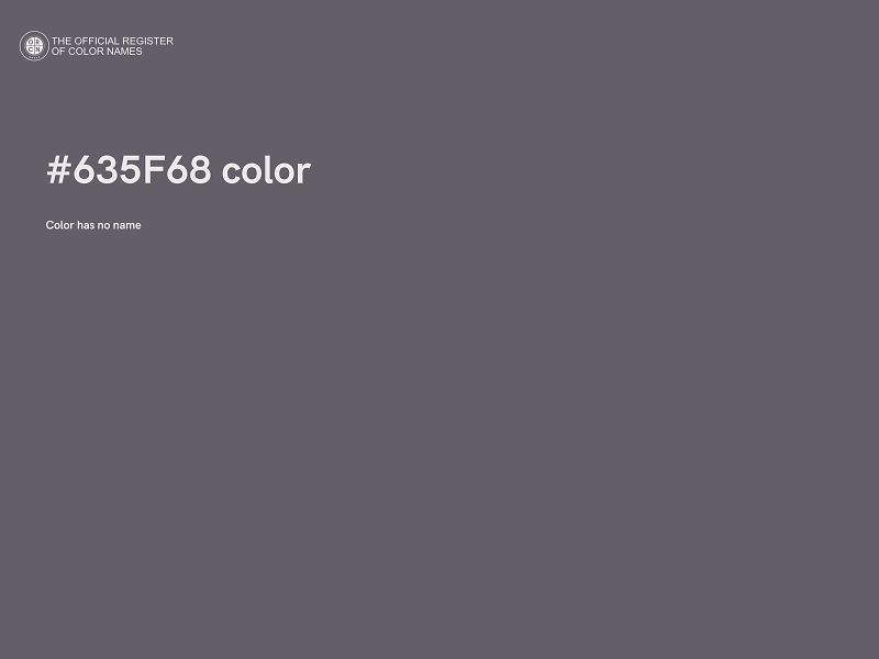 #635F68 color image