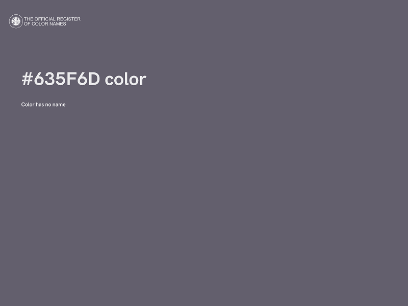 #635F6D color image
