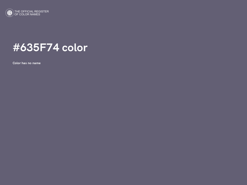 #635F74 color image