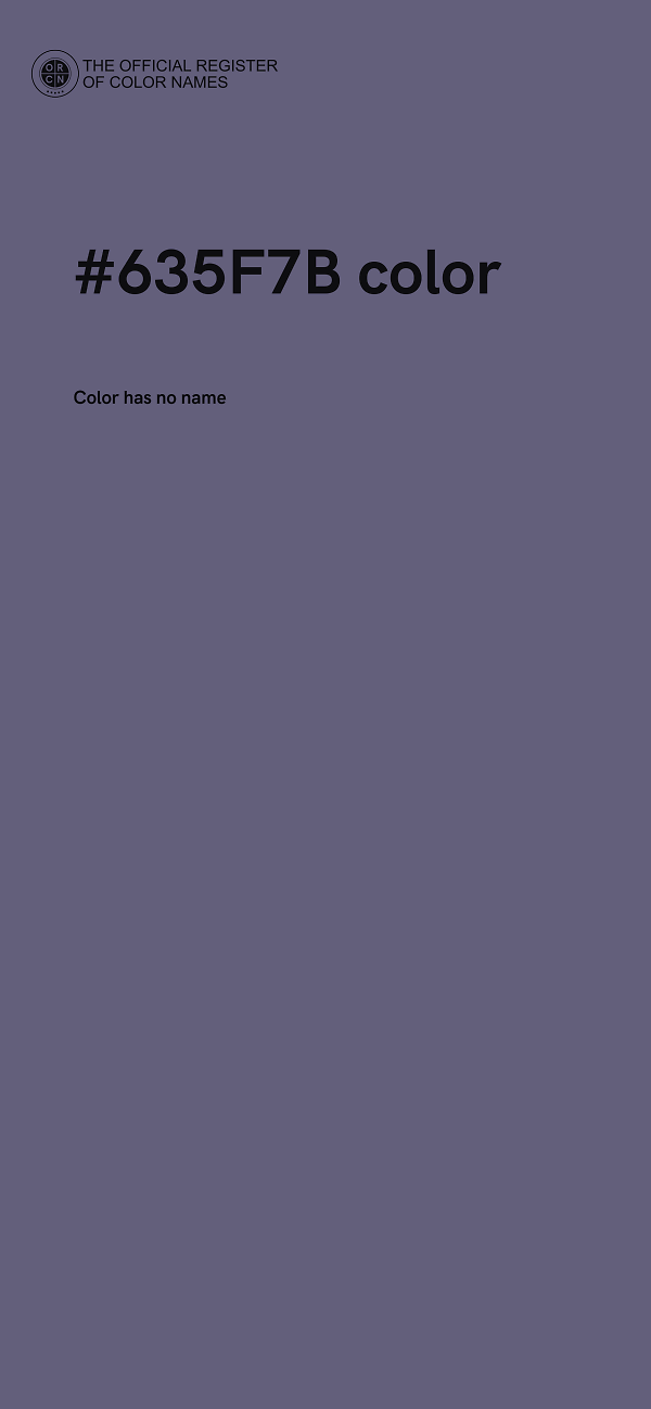 #635F7B color image