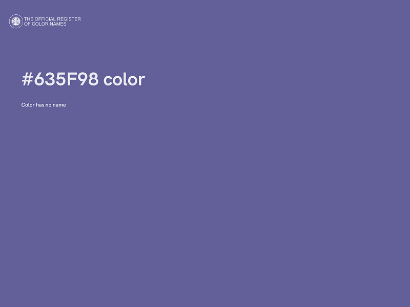#635F98 color image