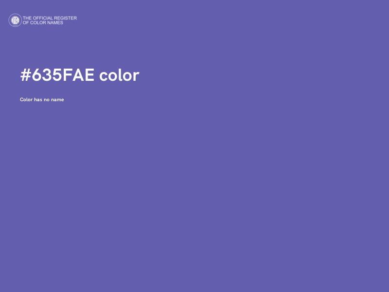 #635FAE color image