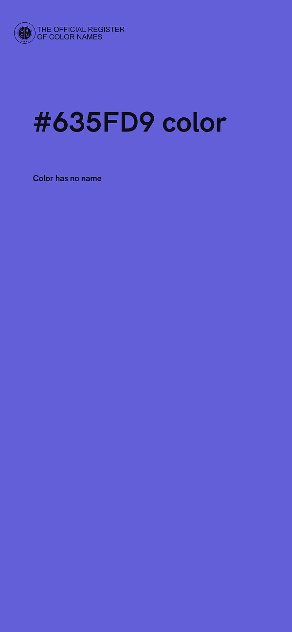 #635FD9 color image
