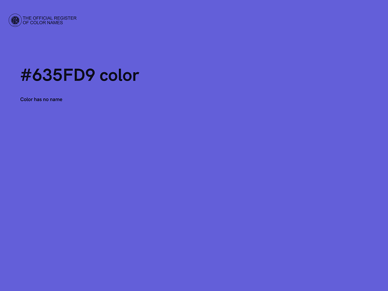 #635FD9 color image