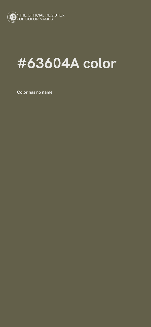#63604A color image