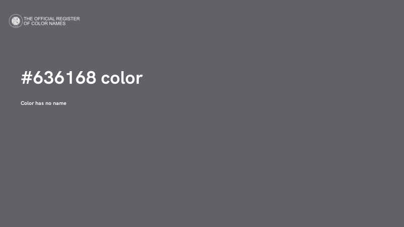 #636168 color image