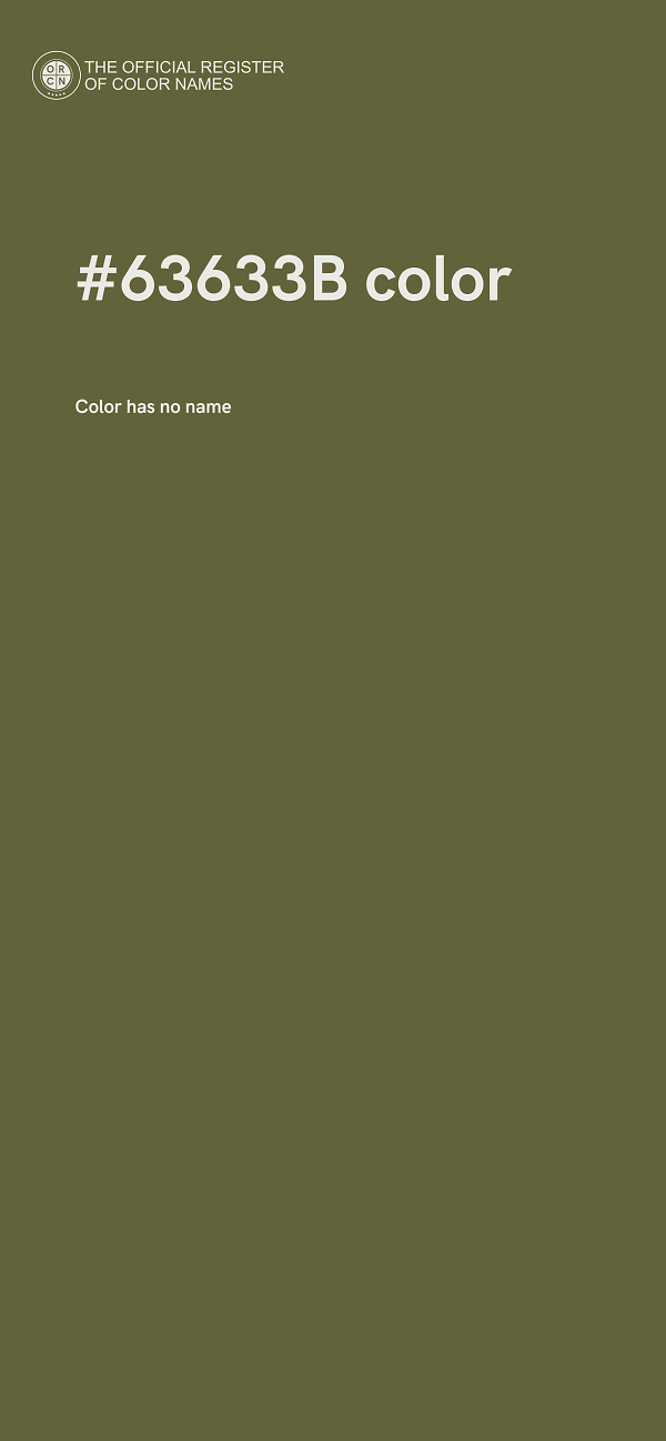 #63633B color image