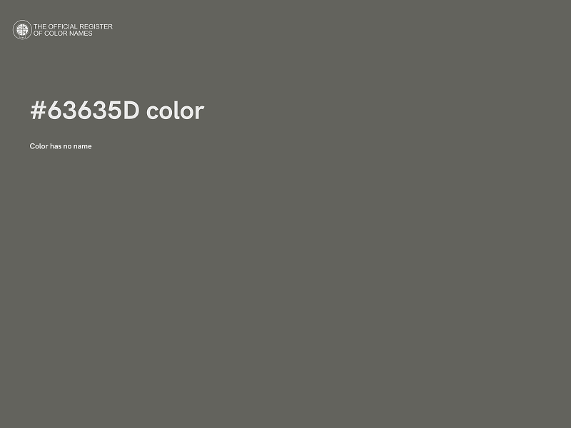 #63635D color image