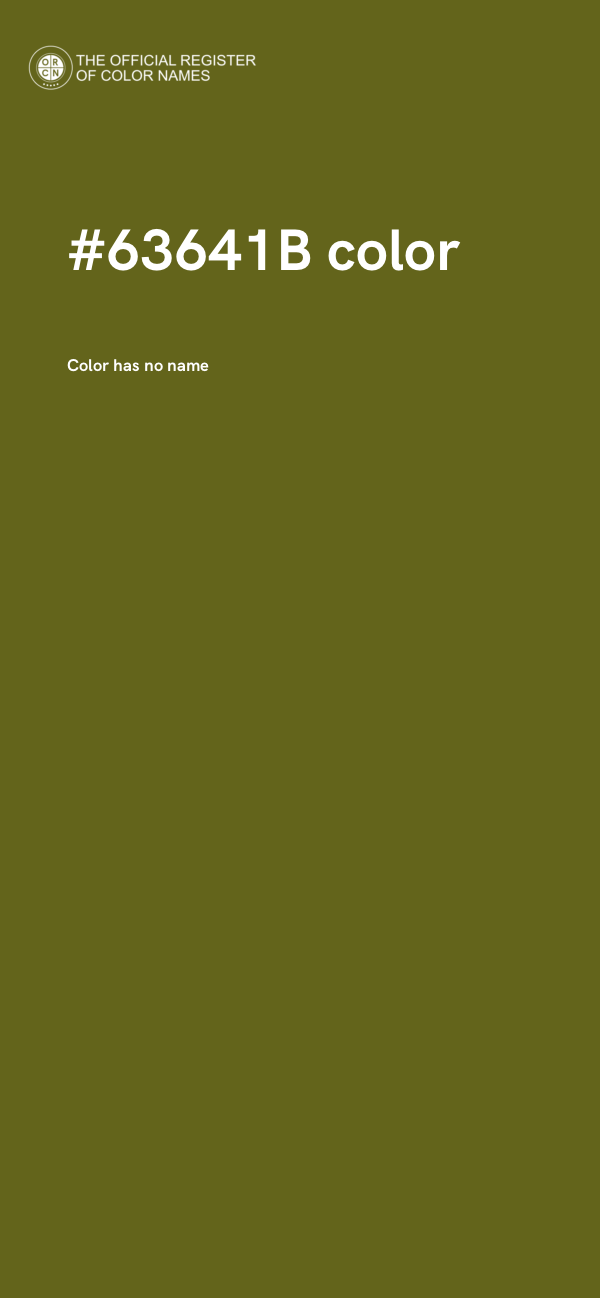 #63641B color image