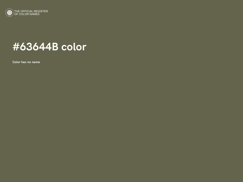 #63644B color image