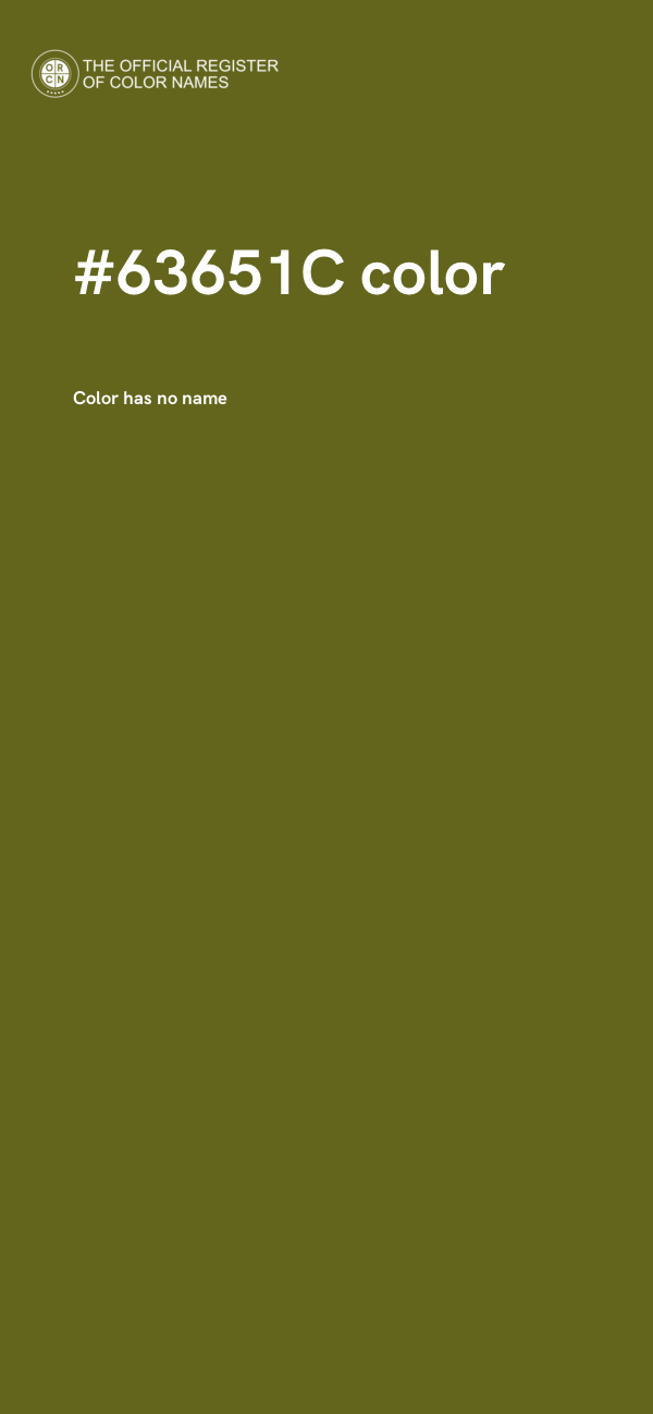 #63651C color image