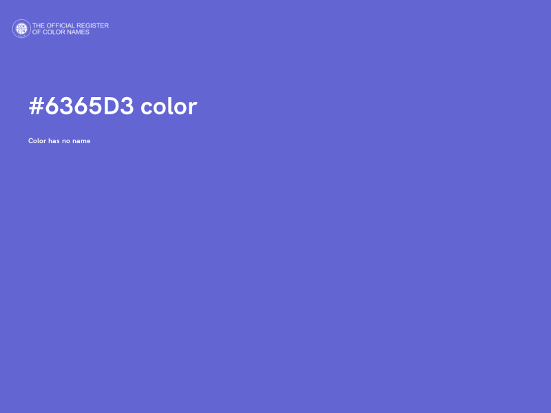 #6365D3 color image