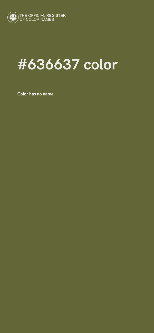 #636637 color image