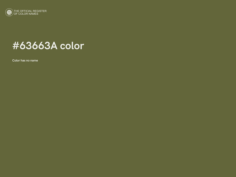 #63663A color image