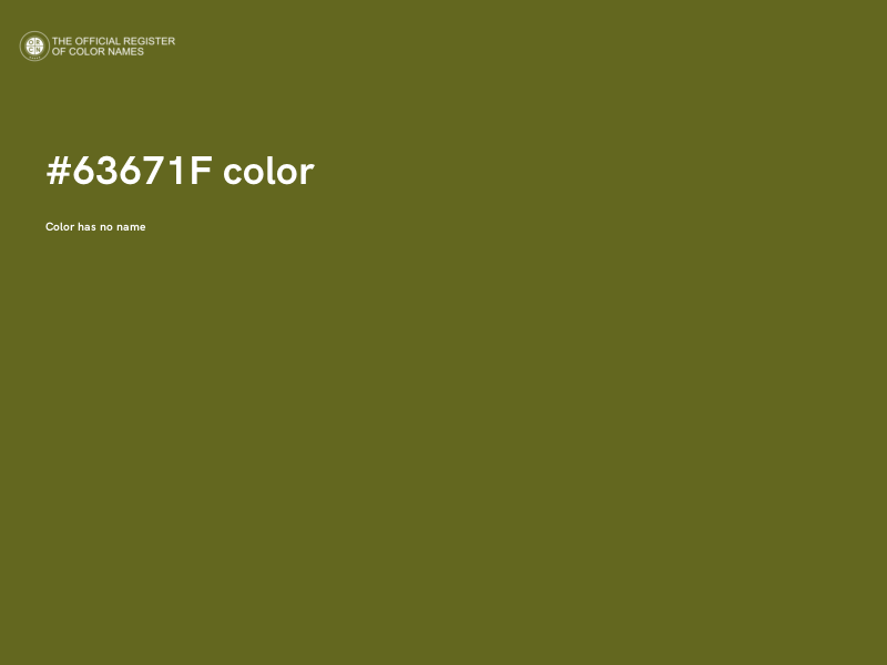 #63671F color image
