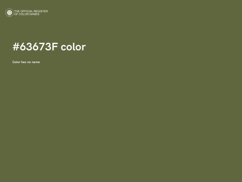#63673F color image