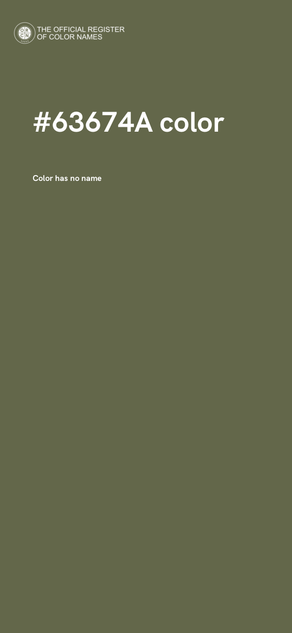 #63674A color image
