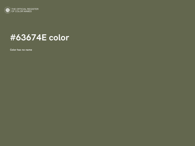 #63674E color image