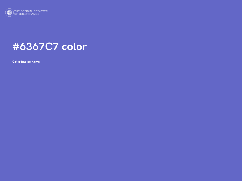 #6367C7 color image