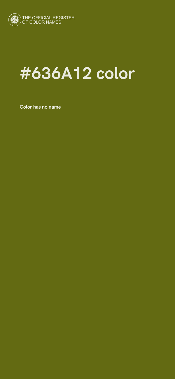 #636A12 color image