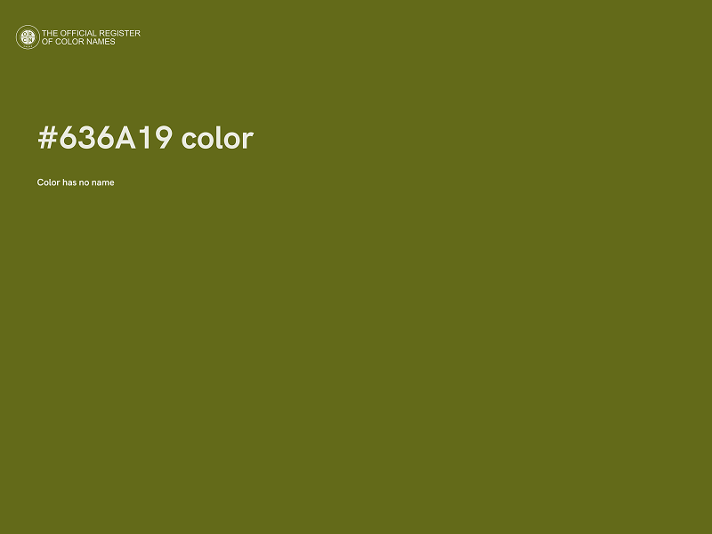 #636A19 color image