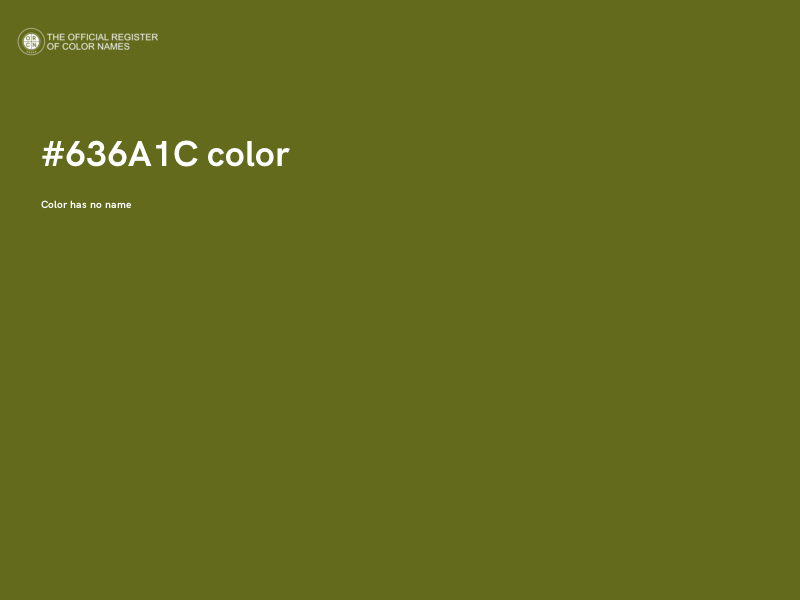 #636A1C color image