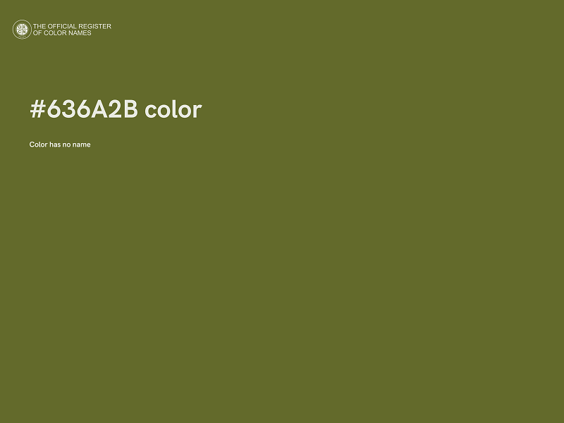 #636A2B color image