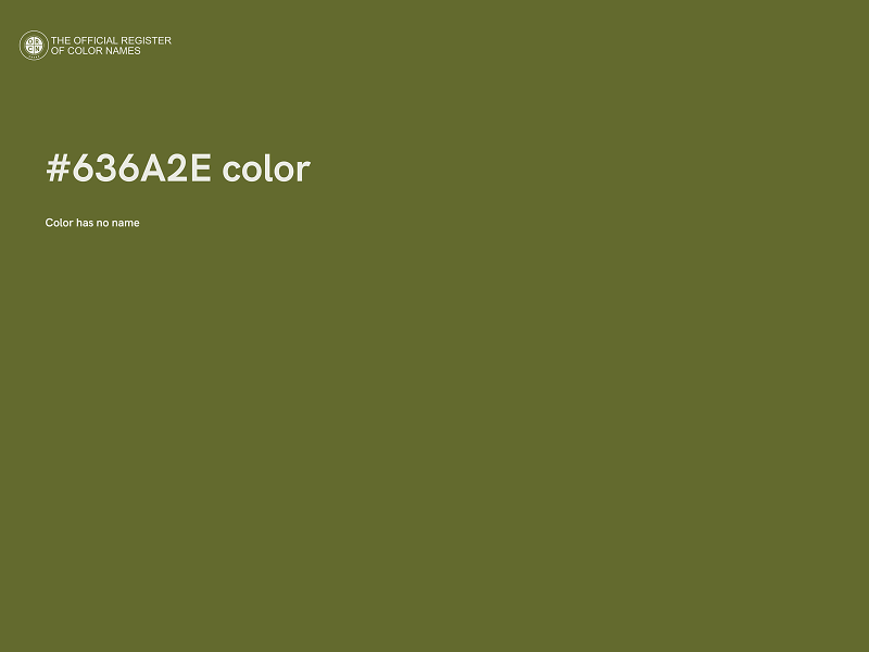 #636A2E color image