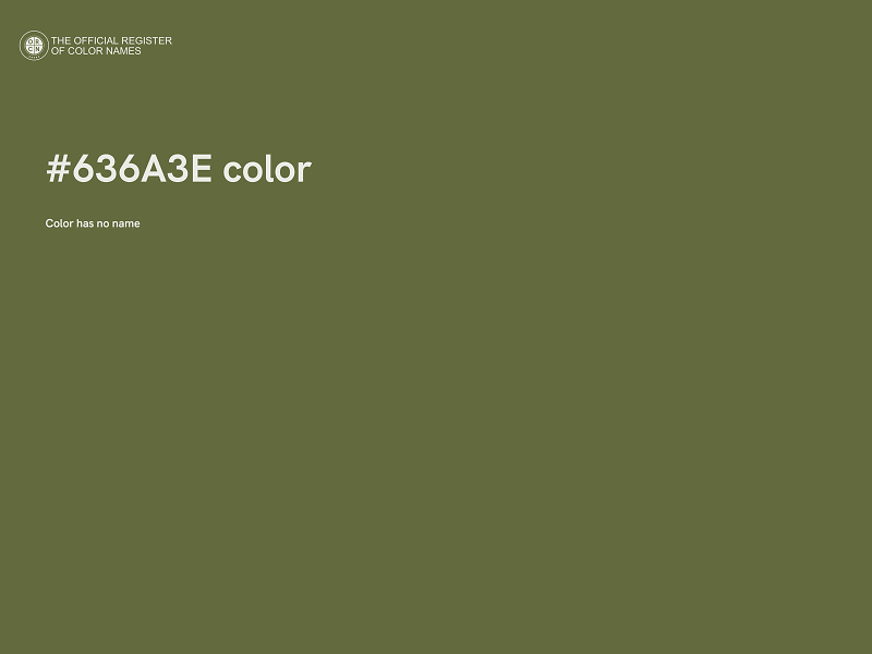 #636A3E color image