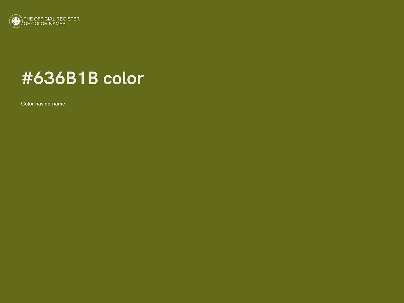 #636B1B color image