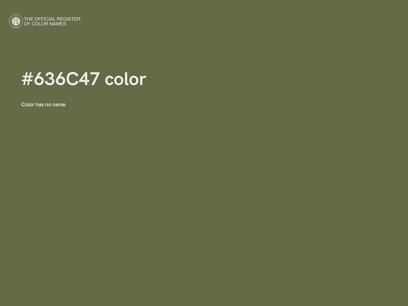#636C47 color image